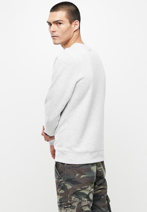 Superdry. - Vintage logo emb crew - glacier grey marl