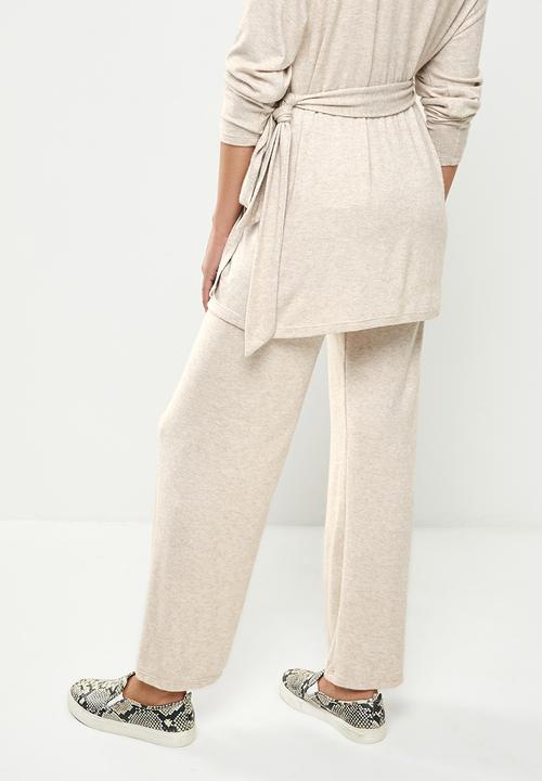 edit Maternity - Maternity soft knit trouser - taupe