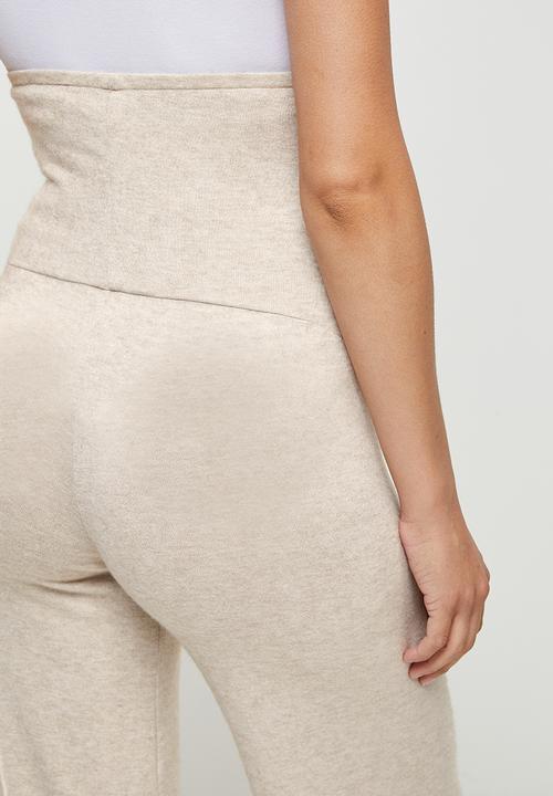 edit Maternity - Maternity soft knit trouser - taupe
