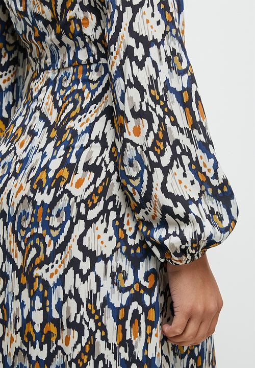 edit - Ikat boho fit & flare maxi - multi