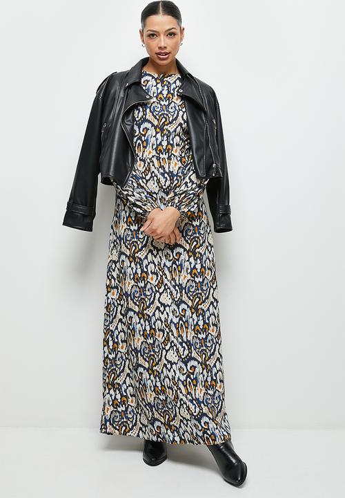 edit - Ikat boho fit & flare maxi - multi