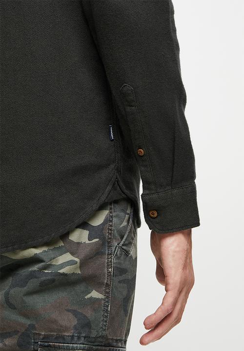 Superdry. - Trailsman flannel shirt - surplus goods olive