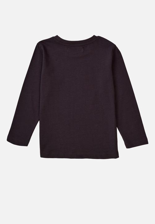 MINOTI - Teen boys basic half pipe graphic crew tee - charcoal