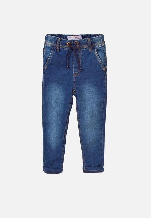 MINOTI - Basic lined jean - mid blue 