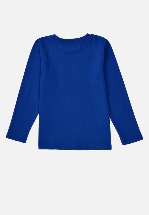MINOTI - Basic your rules graphic crew tee - blue