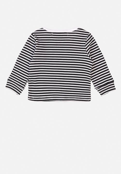 MINOTI - Yawn sleep repeat tee - black & white 