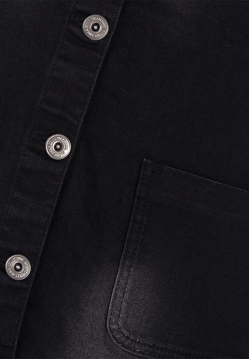 MINOTI - Denim pinafore dress - black 