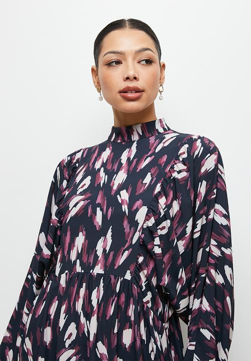 MILLA - Statement sleeve printed maxi dress - multi 
