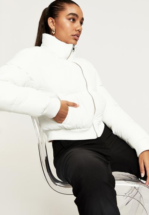 Supré  - Cody cropped puffer jacket - white