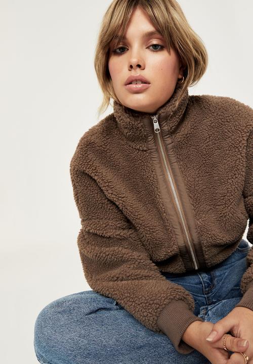 Supré  - Jolie teddy jacket - mink brown
