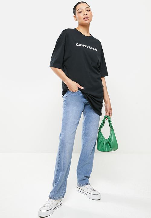 Converse - Oversized wordmark tee - converse black