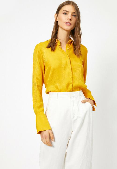 Koton - Classic neck shirt - yellow