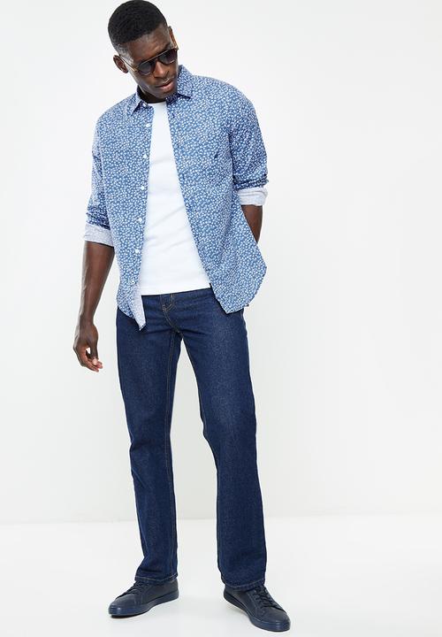 Nautica - Poplin print  - blue & white