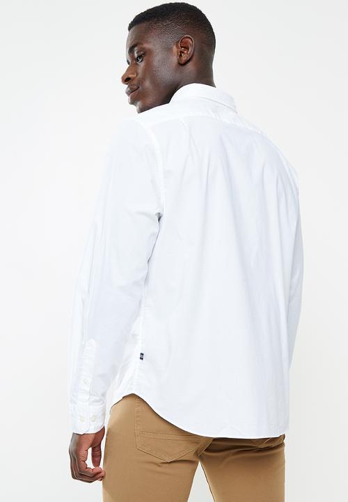 Nautica - Classic anchor woven shirt - bright white