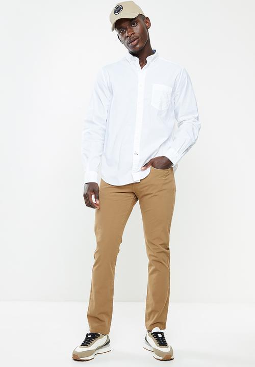Nautica - Classic anchor woven shirt - bright white