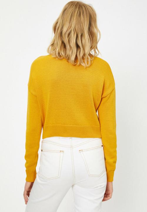 Koton - Turtle neck jumper - yellow