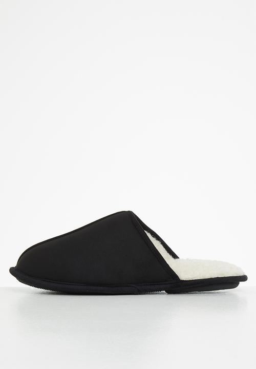 Hush Puppies - Martin microfibre slipper - black