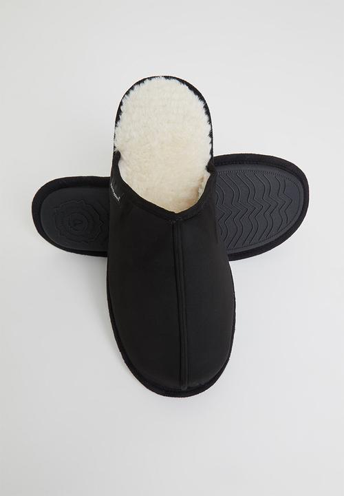 Hush Puppies - Martin microfibre slipper - black