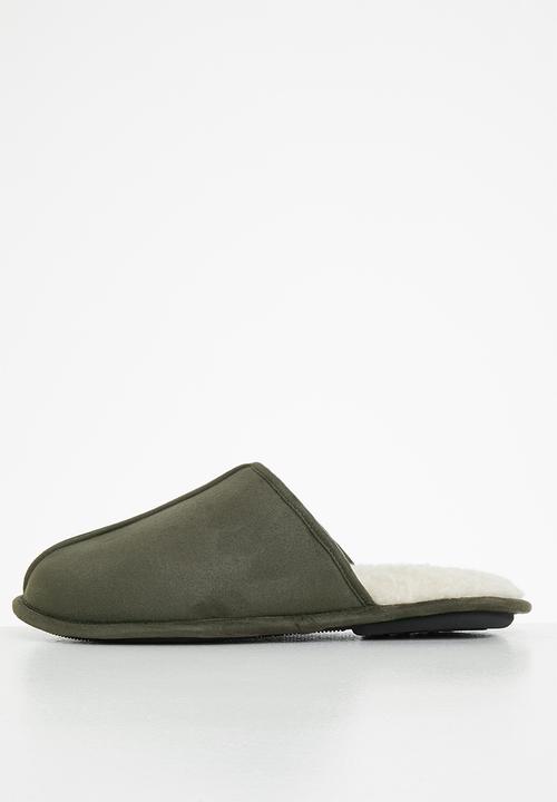 Hush Puppies - Martin microfibre slipper - dark green