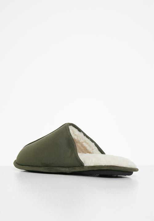 Hush Puppies - Martin microfibre slipper - dark green