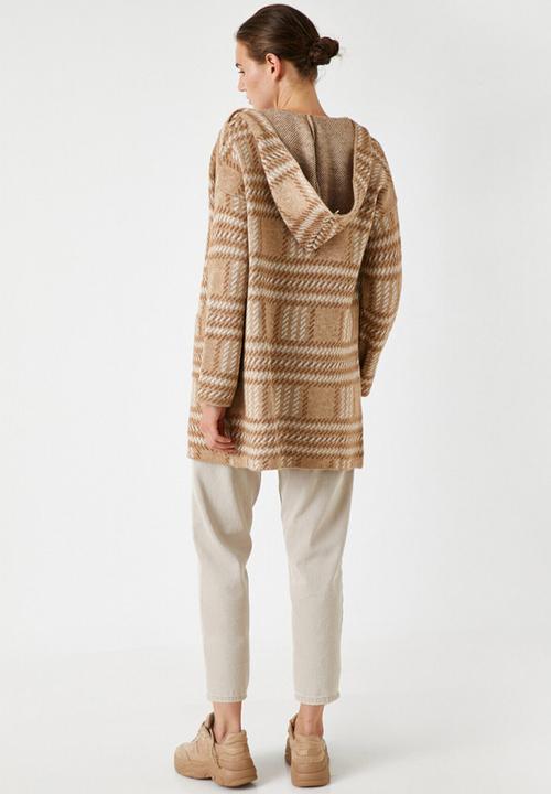 Koton - Hooded cardigan - camel