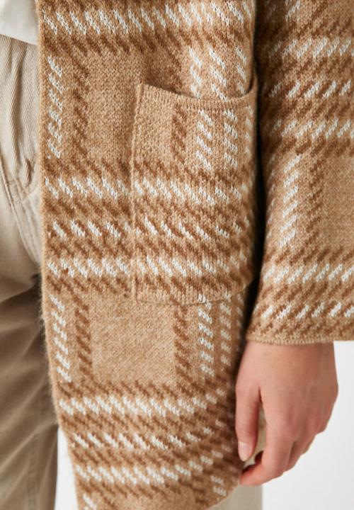 Koton - Hooded cardigan - camel