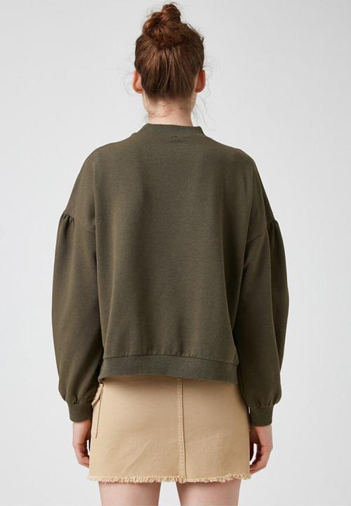 Koton - Stand neck sweatshirt - dark genuine