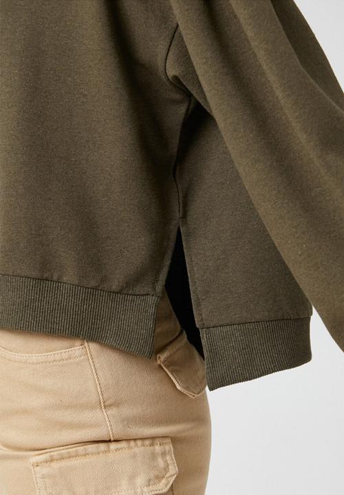 Koton - Stand neck sweatshirt - dark genuine