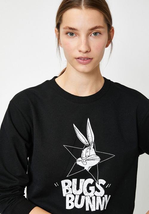Koton - Bugs bunny sweatshirt - black