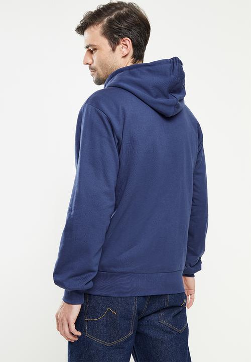 Original Penguin - Long sleeve hooded sweat - dark sapphire