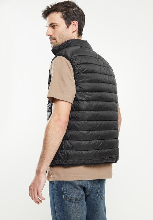 JEEP - Core sleeveless puffer - black