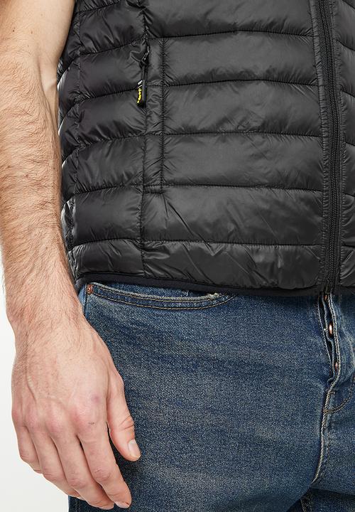 JEEP - Core sleeveless puffer - black