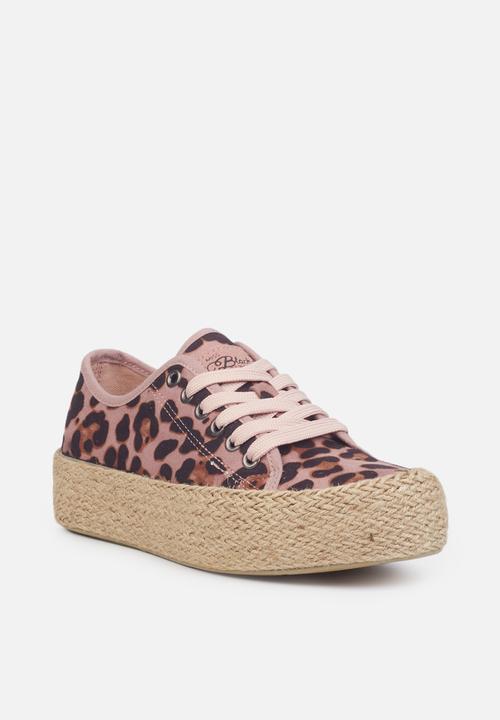 Miss Black - Quebec3 espadrille flatform sneaker - pink