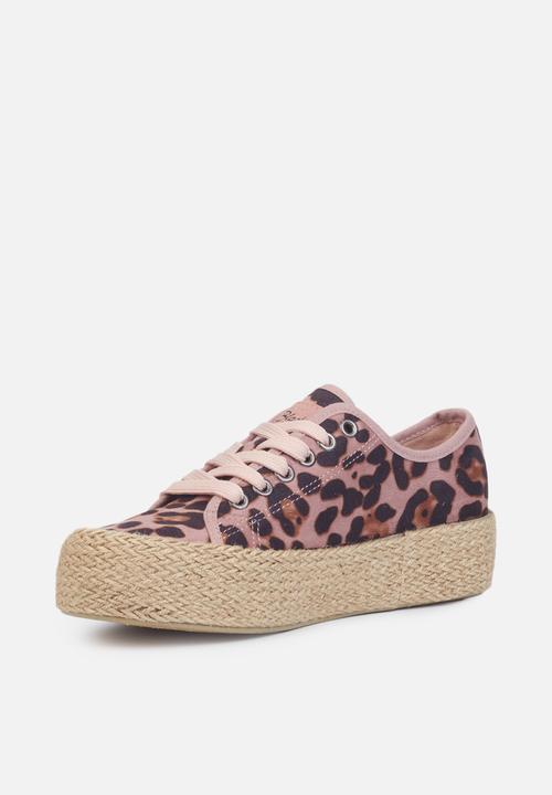 Miss Black - Quebec3 espadrille flatform sneaker - pink