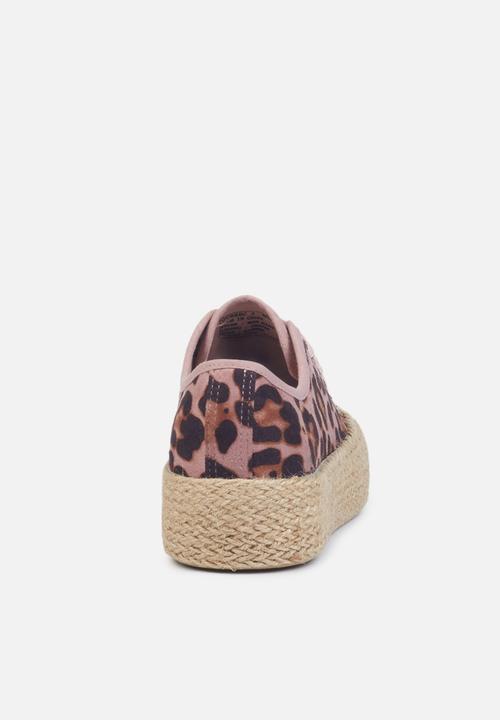 Miss Black - Quebec3 espadrille flatform sneaker - pink