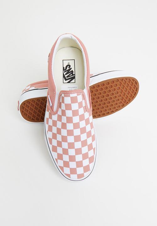 Vans - Ua classic slip-on - (checkerboard) rosette & true white