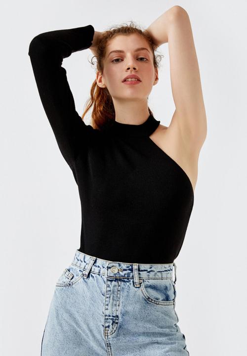 Koton - Single sleeve sweater - black