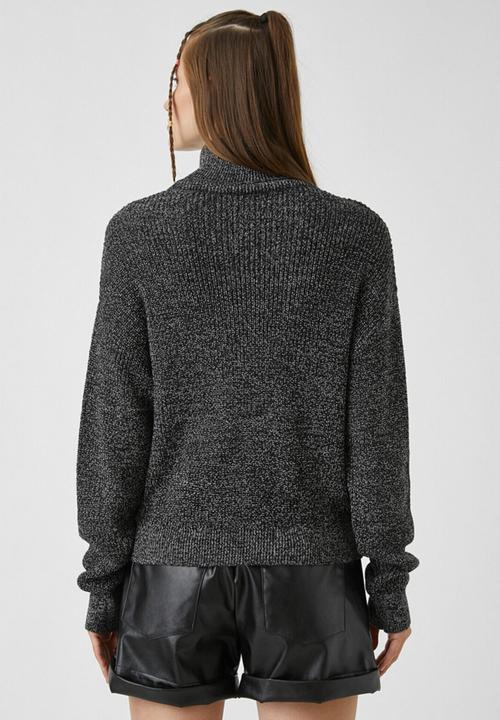 Koton - Turtle neck sweater long sleeve - anthracite 