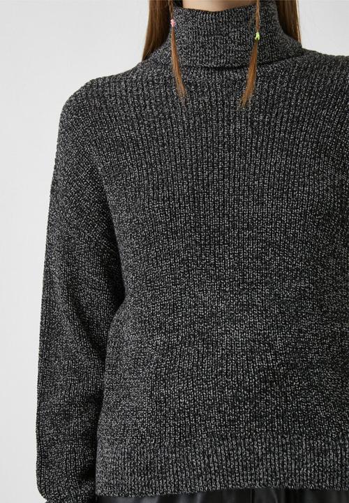 Koton - Turtle neck sweater long sleeve - anthracite 