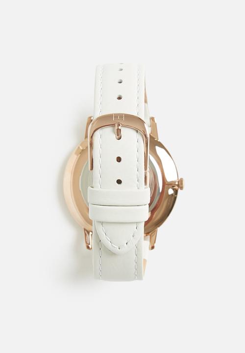 Tommy Hilfiger - Alex ss 41mm case - white & rose gold 