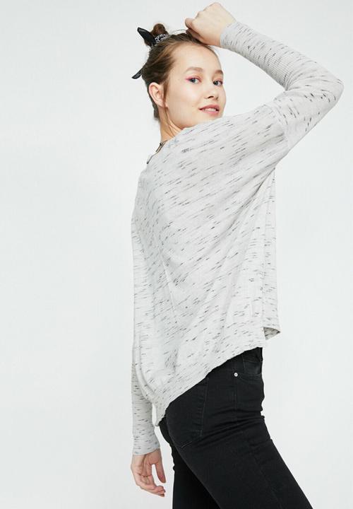 Koton - Long sleeve printed sweatshirt - grey