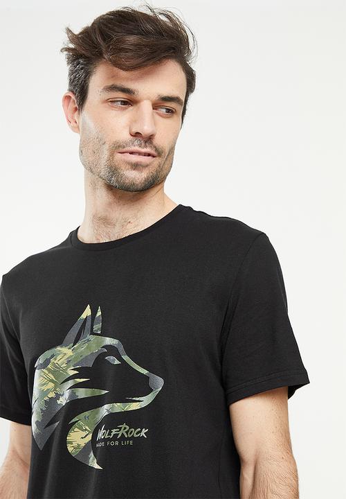 Wolf Rock - Hidden wolf - black
