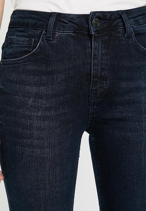 Koton - Slim leg knee slit jeans - dark indigo