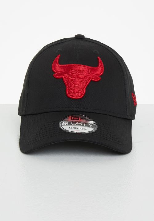New Era - Neon pack 9forty - Chicago Bulls - black & red 