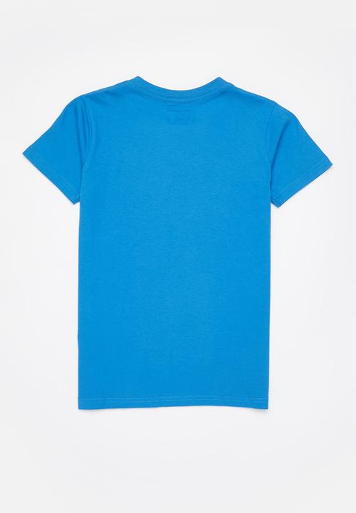 Aca Joe - Boys aca joe emb velt T-shirt - electric blue