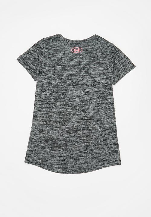 Under Armour - Tech bl twist short sleeve - black & grey
