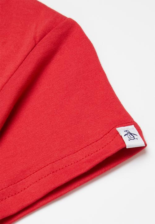 Original Penguin - Logo stamp - red ochre