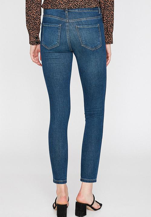 Koton - Slim high rise jeans - mid indigo