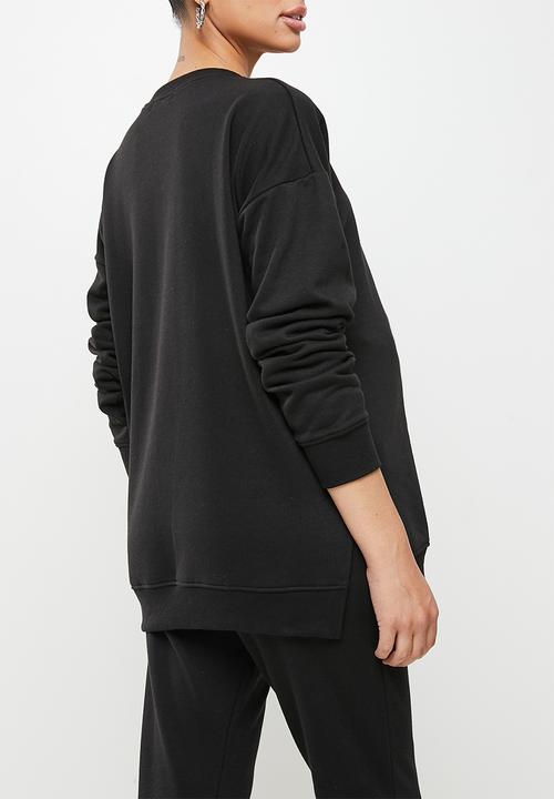 Missguided - Maternity baby mama sweat - black