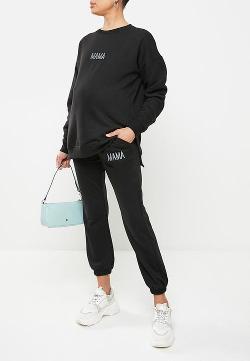 Missguided - Maternity baby mama 90’s jogger - black